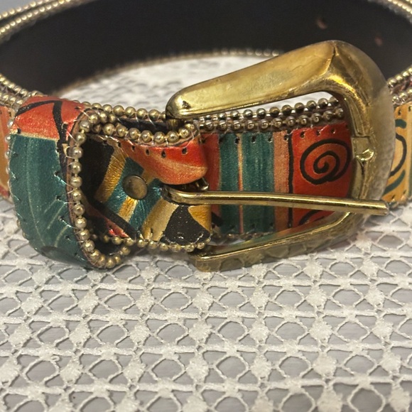 Dakota LTD Beaded Southwest Art Belt | Size Small - Picture 3 of 6